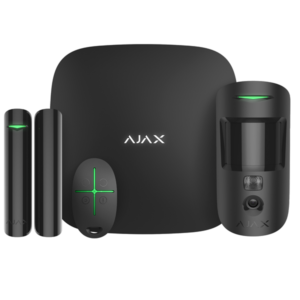 AJAX HUB 2 KIT z NOIR avec détecteur appareil photo caméra